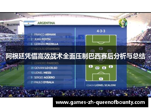 阿根廷凭借高效战术全面压制巴西赛后分析与总结